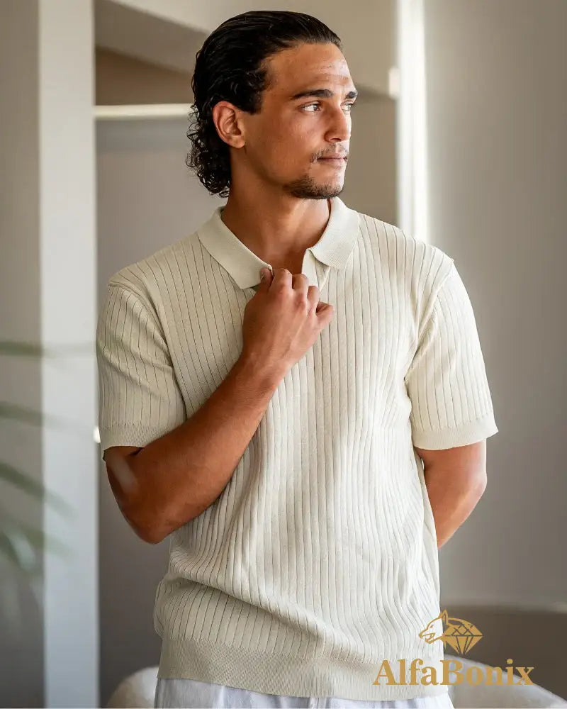 Camisa Polo Alfabonix Ribbed